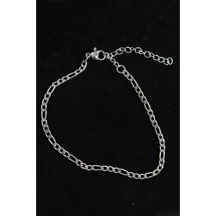 HEYF 316L Çelik Figaro Model Gümüş Renk Erkek Bileklik