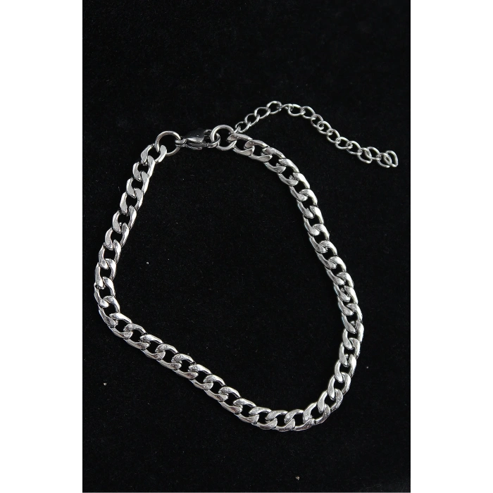 HEYF 316L Çelik Klasik Model Gümüş Renk Erkek Bileklik