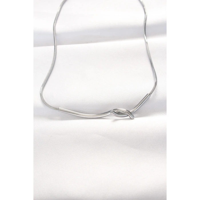 HEYF 316L Çelik Silver Renk Kolye