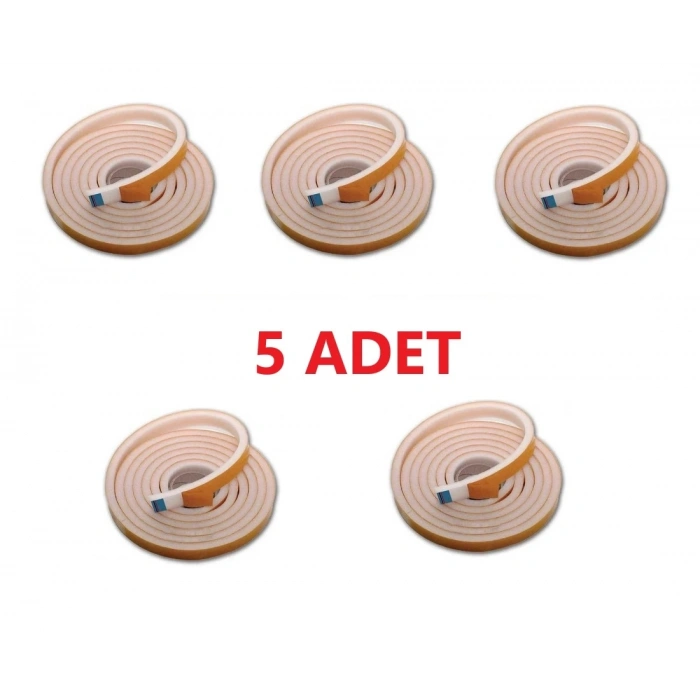 HEYF 5 Adet 9 Metre Pencere Izolasyon Bandı Yapışkanlı Cam Yalıtım Süngeri Rüzgar Soğuk Kesici Pimapen Fitili