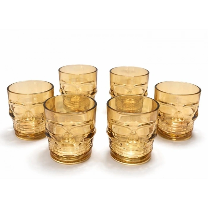 HEYF 6lı Cam Kurukafa Bardak Seti Alk2161