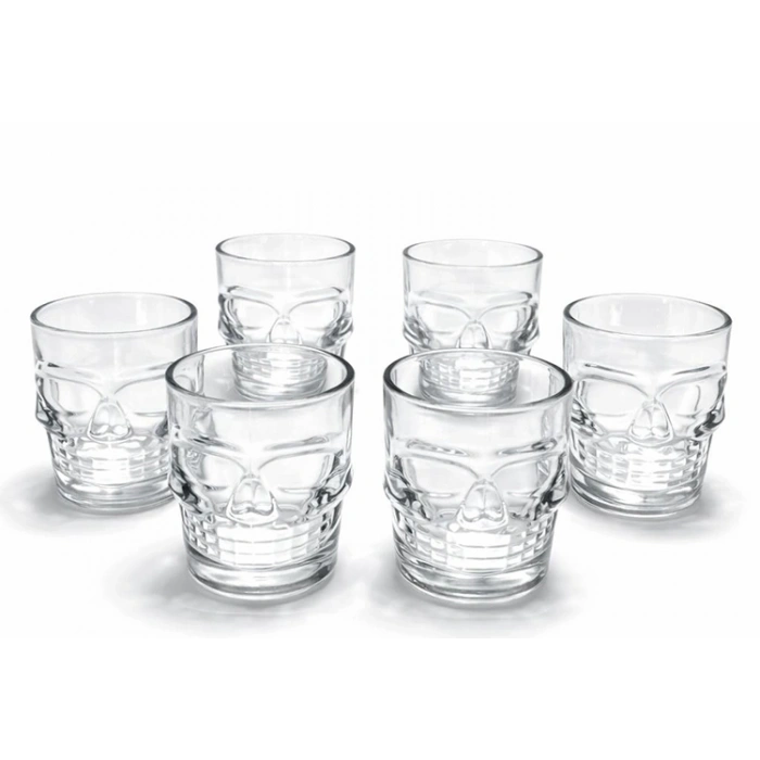 HEYF 6lı Kurukafa Cam Shot Bardağı Alk2151