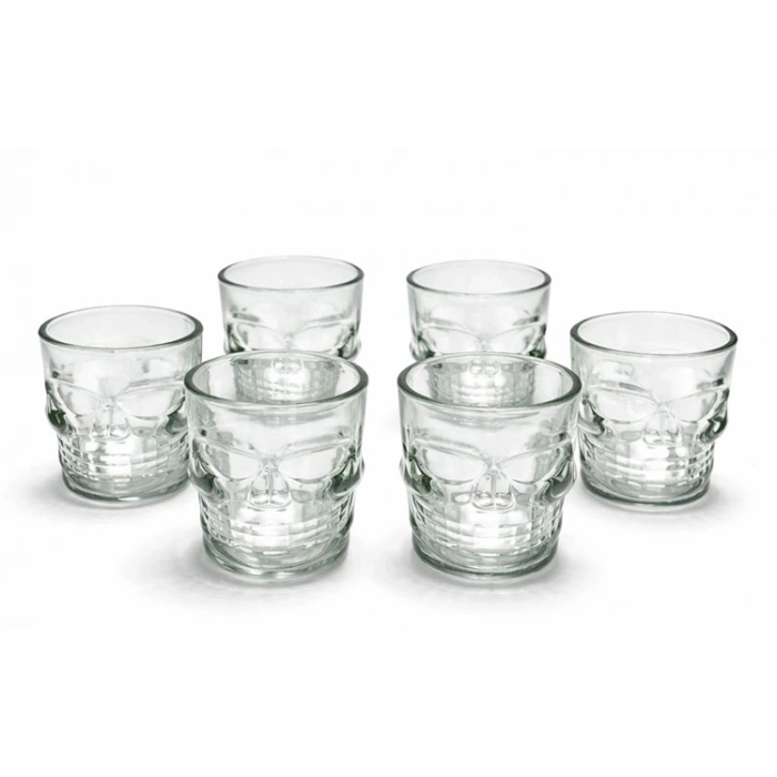 HEYF 6lı Kurukafa Cam Shot Bardağı Alk2152