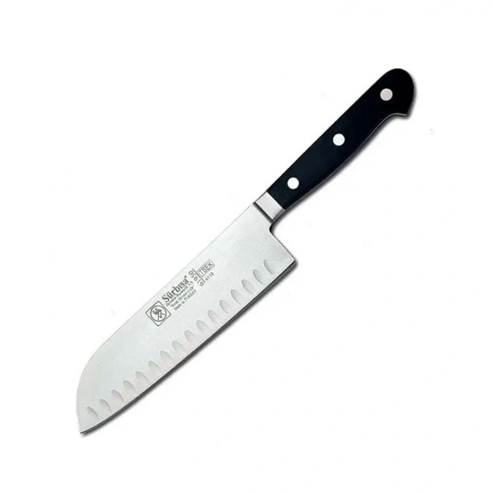 HEYF 61950 - Sıcak Dövme Oluklu Santoku Şef Bıçağı 18 Cm