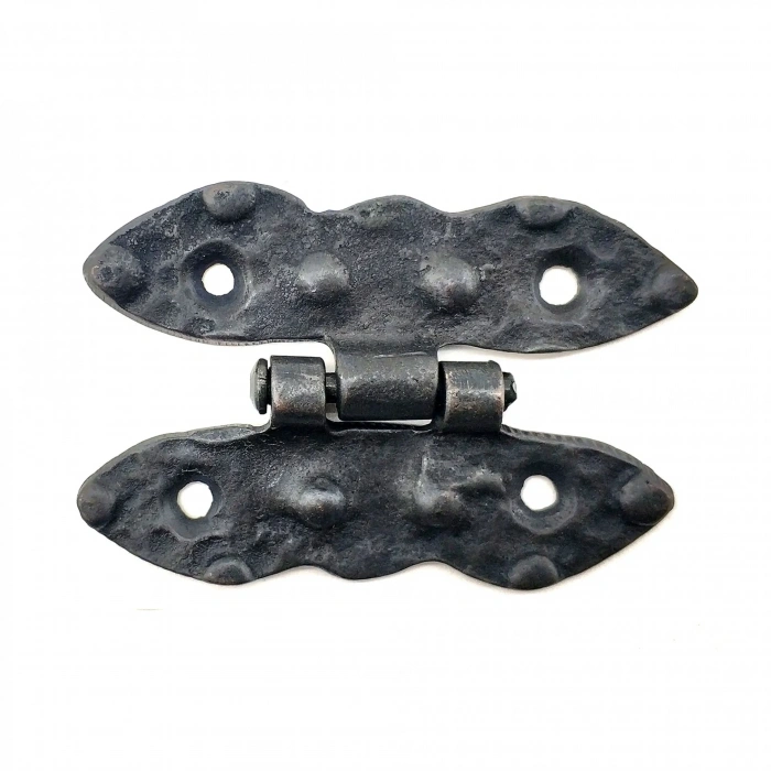 HEYF Antika Tarz Dekoratif Pirinç Bodur Menteşe - 75x50 Mm, Oksit