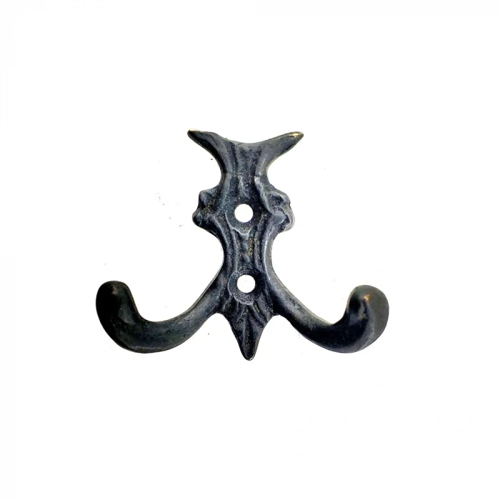 HEYF Antika Tarz Dekoratif Pirinç Koç Çiftli Askı - 50x55mm, Oksit