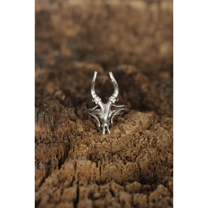 HEYF Ayarlanabilir Boynuz Tasarımlı Erkek Yüzük