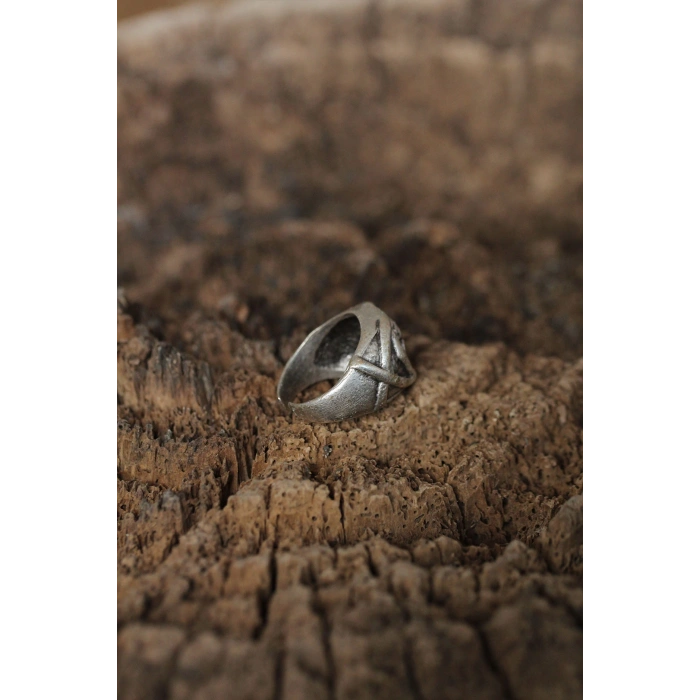 HEYF Ayarlanabilir Kuru Kafa Tasarımlı Erkek Yüzük