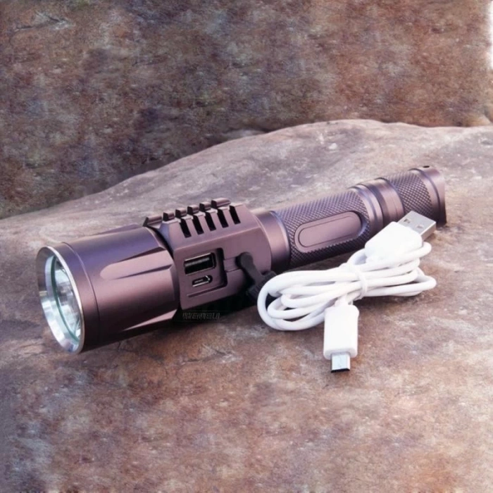 HEYF Baretta Brs18 Oto Şarjlı T6 Led 3000 Lümen El Feneri