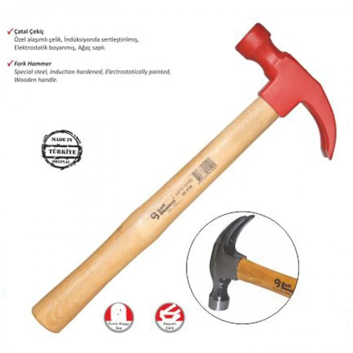 HEYF Boyalı Çatal Çekiç