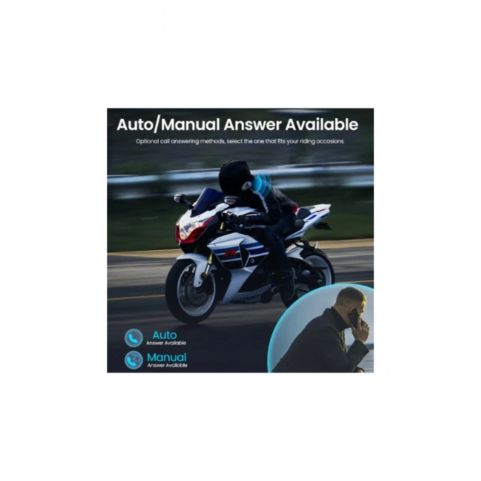 HEYF Bt35 Kask Kulaklık Bluetooth 5.0 Motosiklet Interkom Su Geçirmez Kablosuz Kulaklık