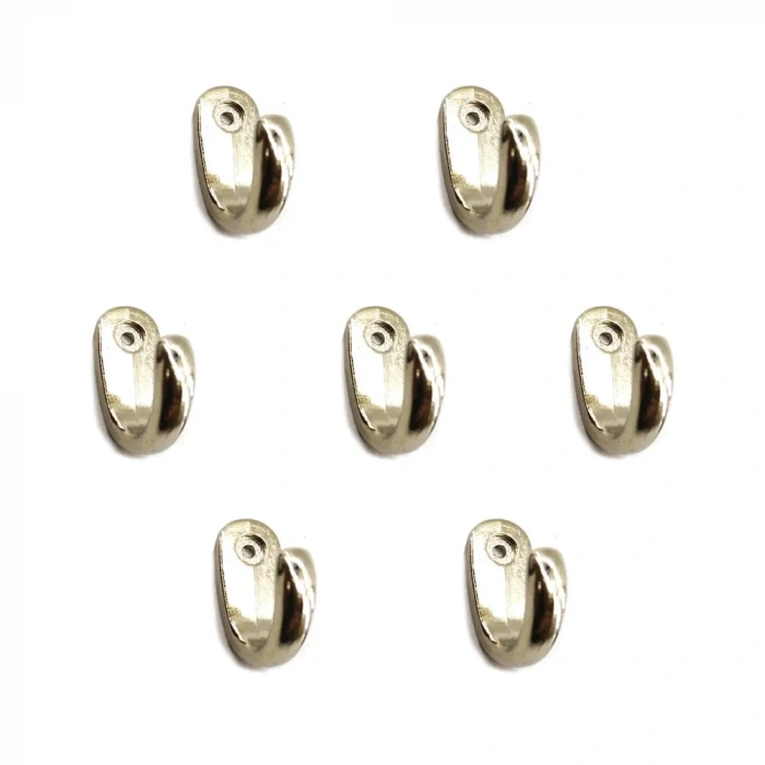 HEYF Büyük Tekli Fincan Askı, Dekor Askısı - Nikel, 12x23x30 Mm