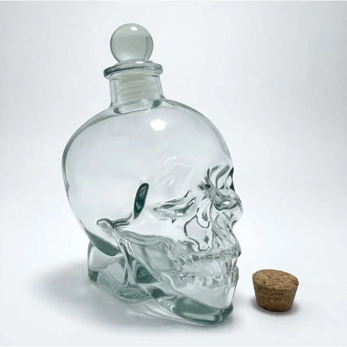 HEYF Cam Kurukafa İçki Şişesi 14 Cm Alk2155