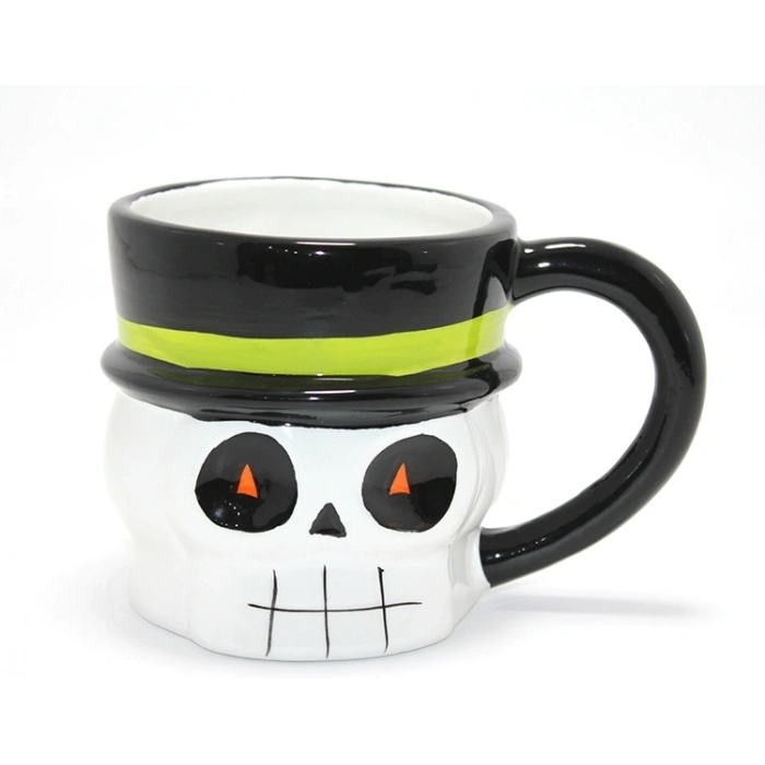 HEYF Centilmen İskelet Figürlü 3d Kabartmalı Kupa Bardak Alk4898