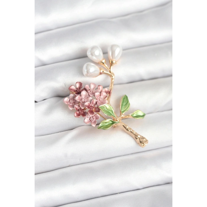 HEYF Çiçek Model Broş