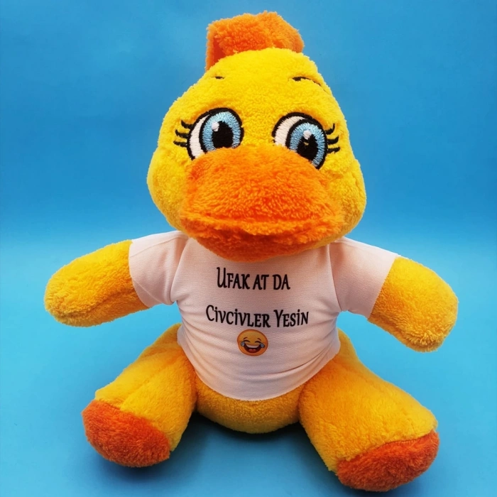 HEYF Civciv Oyuncak Ufak At Da Civcivler Yesin Tişörtlü