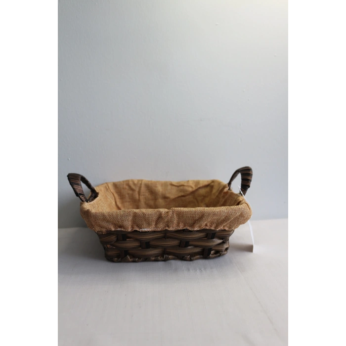 heyf Clk Kare Kumaslı Hasır Sepet 22*8 1046