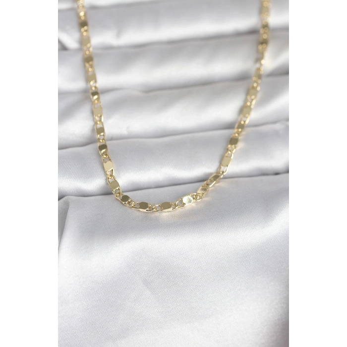 HEYF CM 14K Gold Renk Arpa Model 45 cm Kadın Kolye