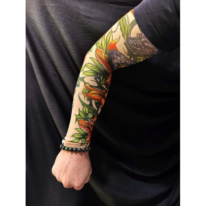 HEYF Çorap Dövme Giyilebilir Kol Bacak Dövmesi Likralı 2 Adet Model 25