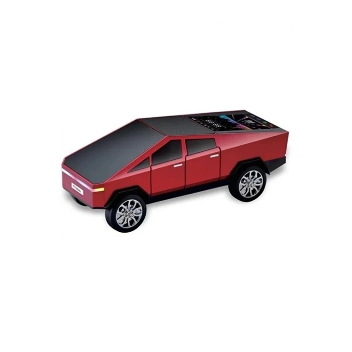 HEYF D68 Cyber Model Araba Tasarımlı Bluetooth Hoparlör 15w Güçlü Ses Rgb Led /tws/usb Kırmızı