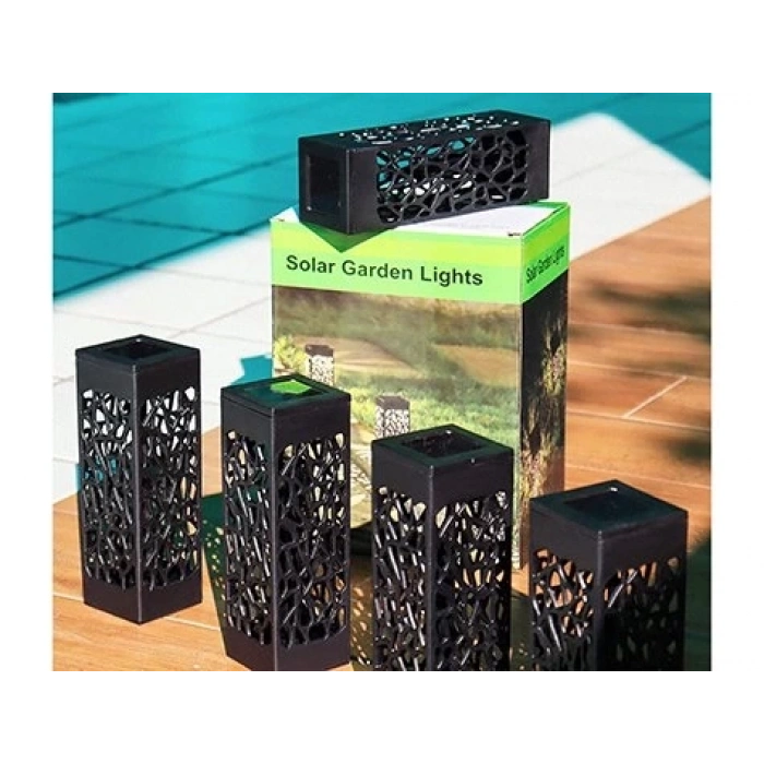 HEYF Dekoratif Solar Güneş Enerjili Bahçe Aydınlatması Yürüyüş Yolu Seti ( 8 Adet )