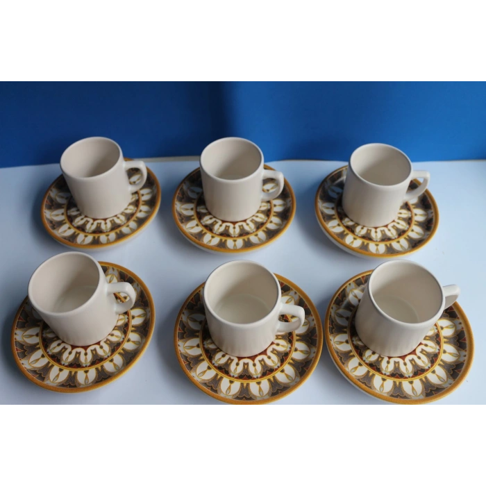 heyf Dijital 6lı Renkli Kahve Seti Fenomen