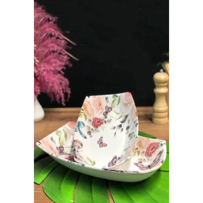 heyf Dijital Baskılı 2li Dikdörtgen Kayık Tabak