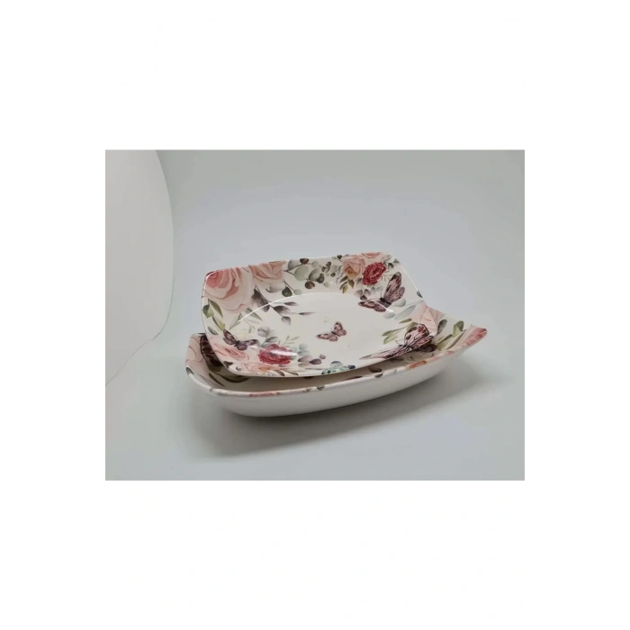 heyf Dijital Baskılı 2li Dikdörtgen Kayık Tabak