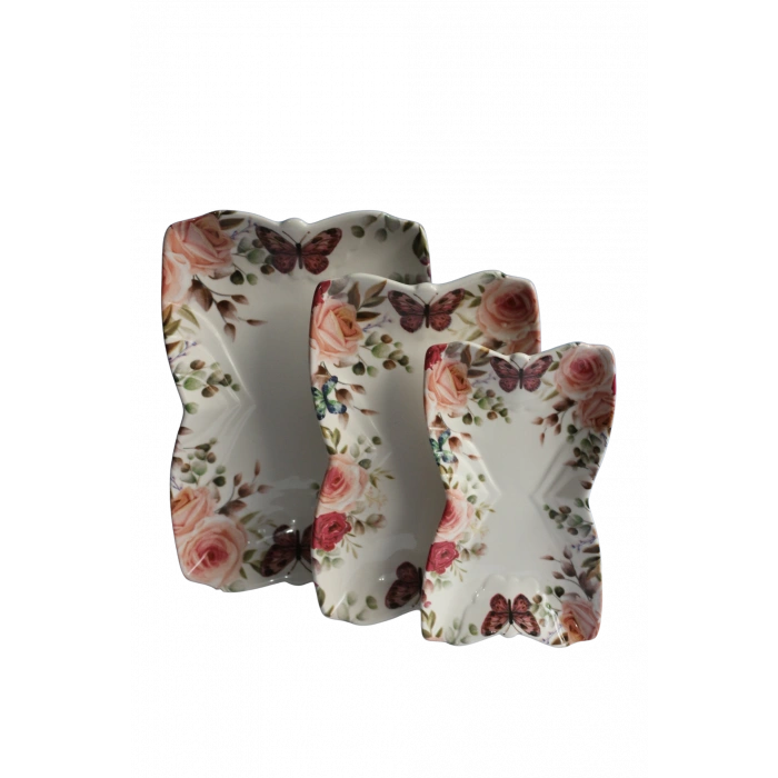 heyf Dijital Desen 3lü Kelebek Tabak