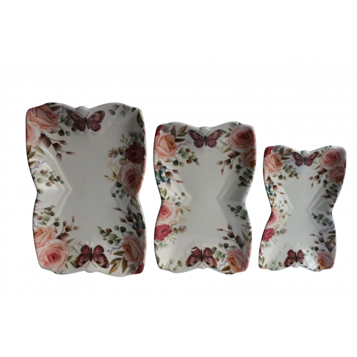 heyf Dijital Desen 3lü Kelebek Tabak