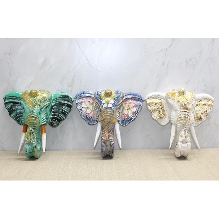 HEYF Duvara Asmalı Renkli Fil Kafası 4galıleo-26