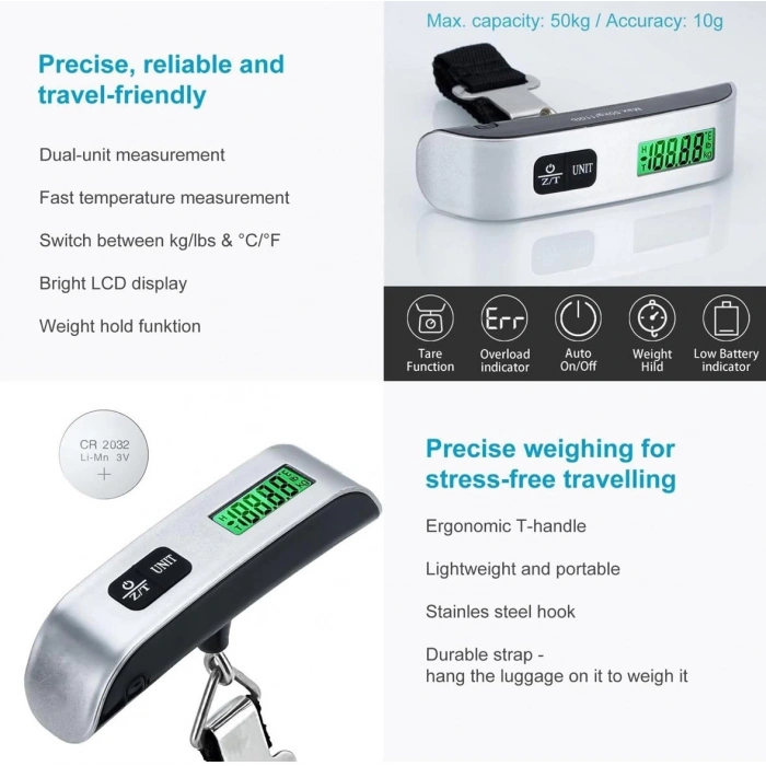 HEYF Elektronik El Bagaj - Valiz Tartısı , Bavul Kantarı