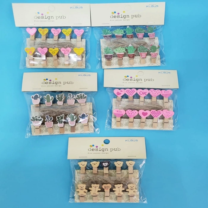 HEYF Figürlü İpli Notluk Mandal