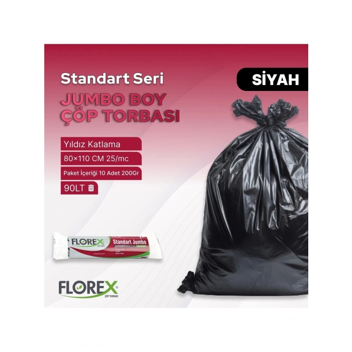 heyf Florex Standart Jumbo Çöp Poşeti 80x110 cm 10lu