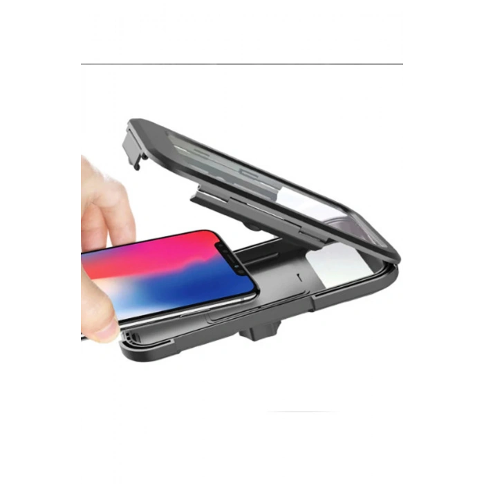 HEYF Gidon Bağlantılı Su Geçirmez Mıknatıslı Motorsiklet Telefon Tutucu