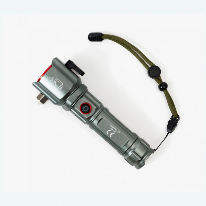 HEYF Gold Police Gp-218 Acil Durum El Feneri Güçlü Tg Led 3000 Lümen