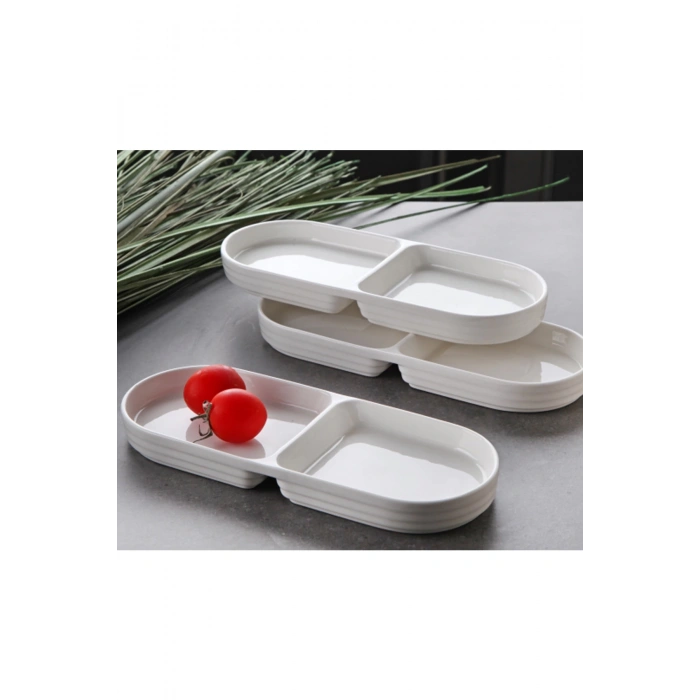 heyf 3lü 25cm 2 Bölmeli Çerezlik G3497