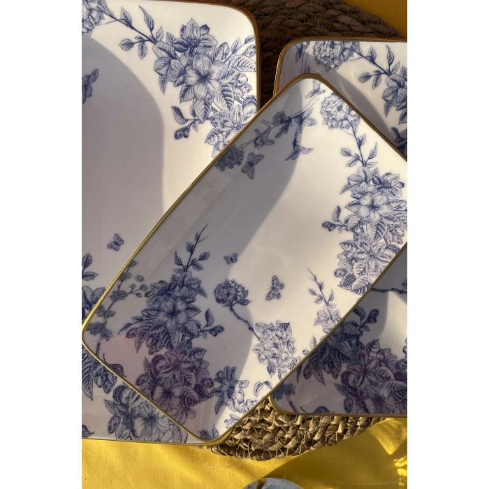 heyf Spring Time 3lü Kayık Tabak G4181