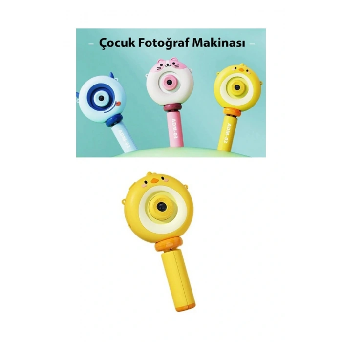 HEYF Hd Kamera Karikatür Tripodlu Çocuk Dijital Kamera Fotoğraf Makinası 1080p Video Kaydedici 2.0 İnç