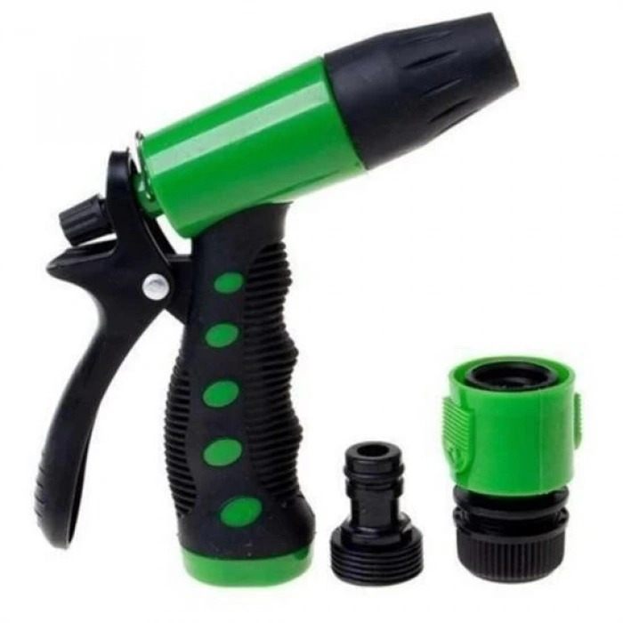 heyf HEYF® 2 Fonksiyonlu 3lü Bahçe Tarla Otomatik Sulama Tabancası Seti Hortum Bağlantısı Aparatı