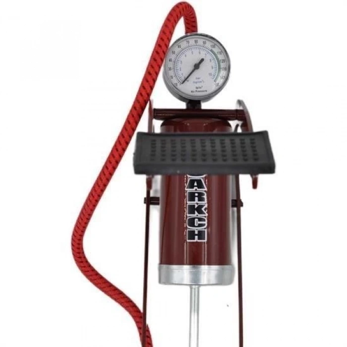 heyf HEYF® Basınç Göstergeli Ayak Pompası Araba Bisiklet Motor Lastik Pompası