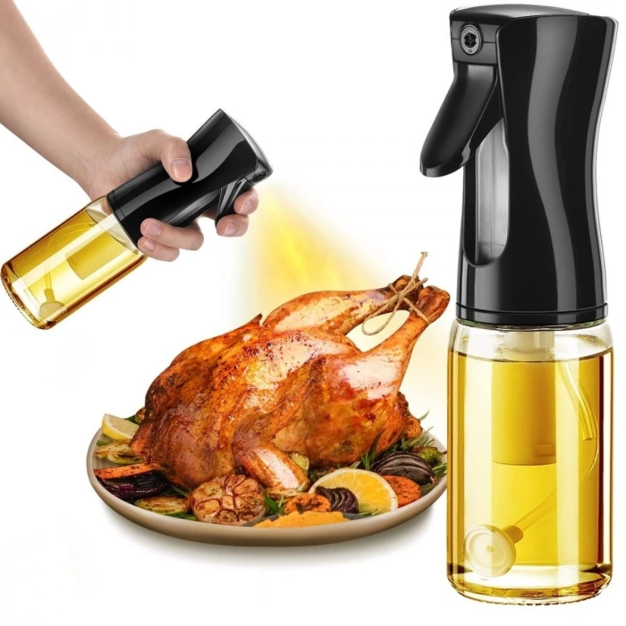 heyf  HEYF® Çok Amaçlı Cam Şişe Püskürtmeli Dağıtıcı Yağdanlık Limonluk Sirke Sosluk Spreyi