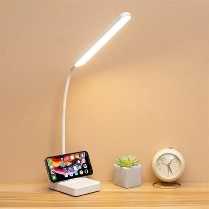heyf HEYF® İnce Uzun USBli Dokunmatik 3 Kademeli 360 Derece Özel Göz Korumalı led Lityum Masa Lambası