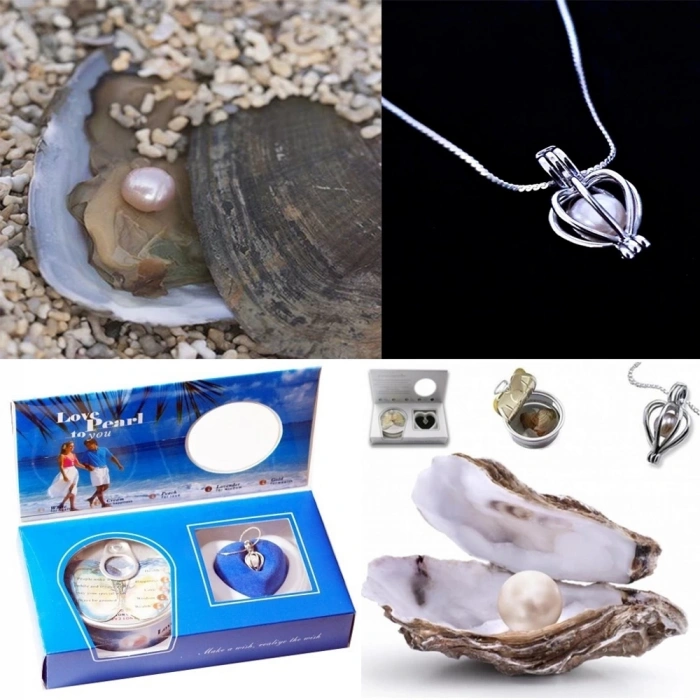 HEYF İstiridye İçinde İnci Kolye Seti