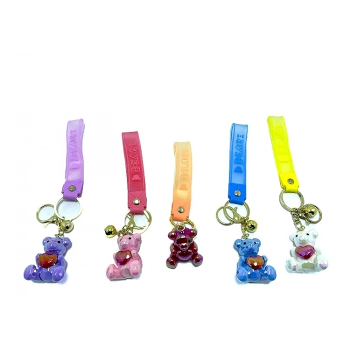 HEYF Kalpli Ayıcık Silikon Anahtarlık Alk1700