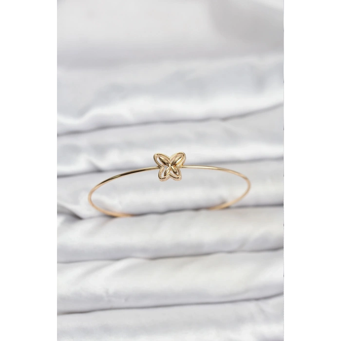 HEYF Kelebek Model Gold Renk Bileklik