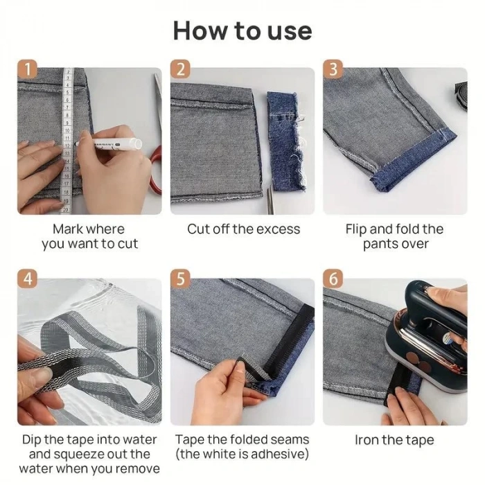 HEYF Kendinden Yapışkanlı Pantolon Kıvırma Şeridi