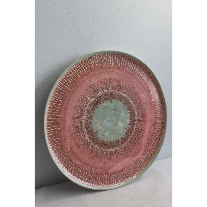 heyf Keramika Ephesus Pembe Servis Tabak 28cm