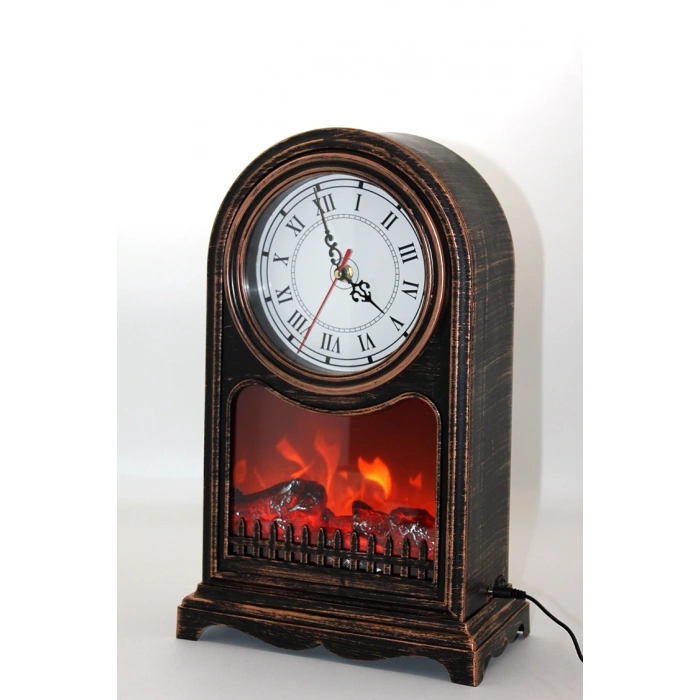 HEYF Led Işıklı Saatli Şömine Aalk2501