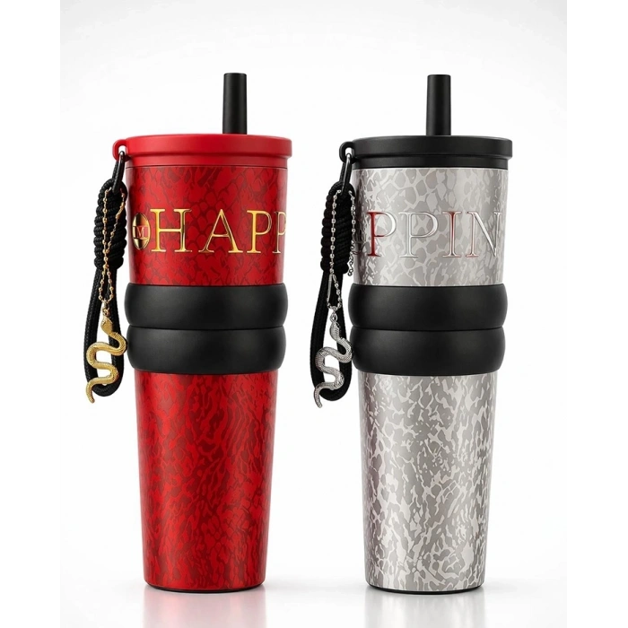 HEYF Lüks Tasarım Çift Katmanlı Vakumlu Termos Bardak Alk4643